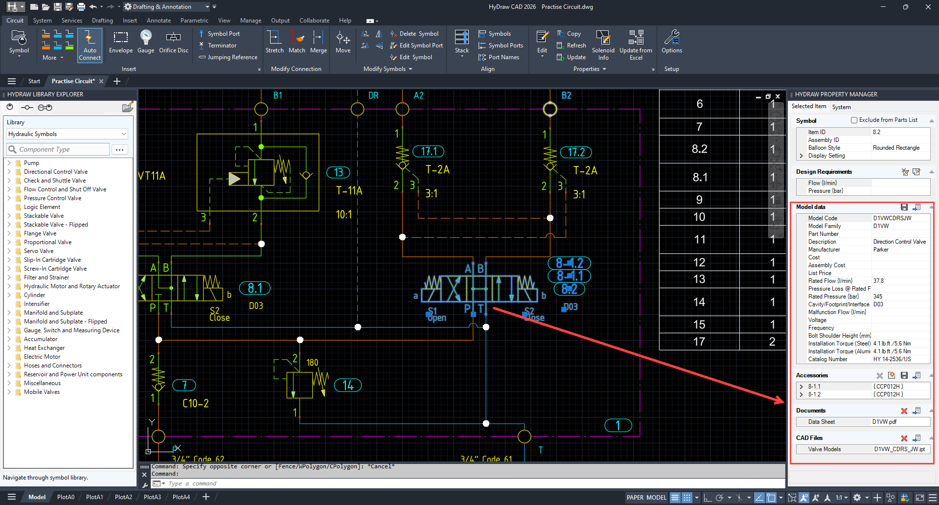 Link Model Data, Accessories, Documents and CAD Files